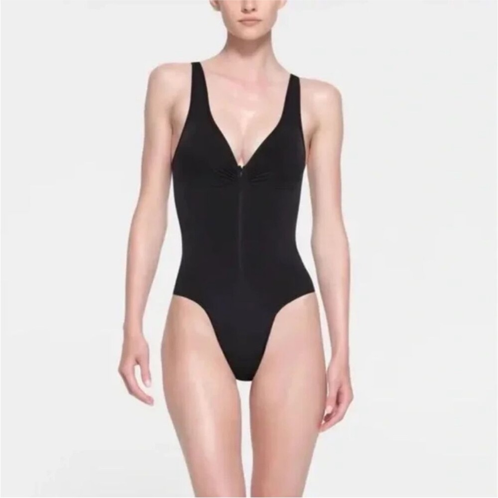SKIMS Black Bodysuit